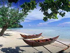 Hana Iti Beach, Huahine Island, Tahiti